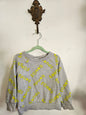 BONDS OOTTON SWEATSHIRT GREY YELLOW PRINT SIZE 4