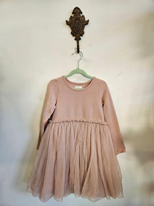 JAMIE KAY COTTON TULLE DRESS PINK SIZE 6