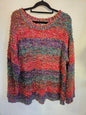 SUZANNE GRAE TEXTURED YARN KNITWEAR RAINBOW CONFETTI SIZE L