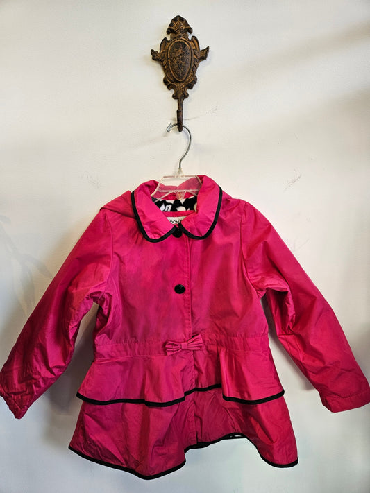 LONDON FOG NYLON JACKET FUSHIA SIZE 6