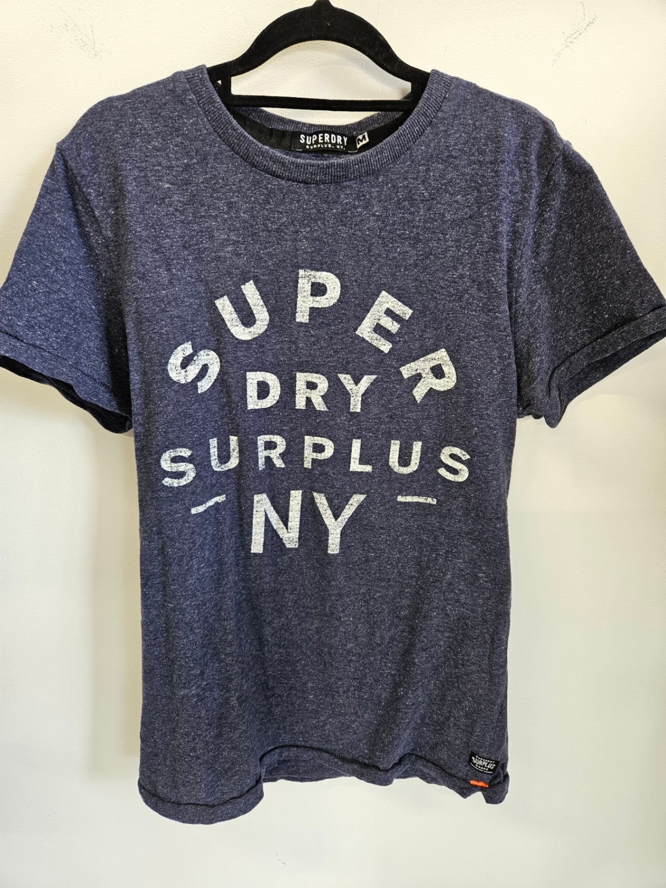 SUPERDRY HEMP? T SHIRT DENIM SIZE M
