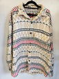 TRUE GRIT COTTON JACKET CREAM RED BLACK BEIGE SIZE L