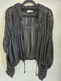LILLYFUL CHIFFON DRESSY CARDIGAN BLACK SIZE M
