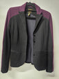 WORLD COTTON SPANDEX BLEND JACKET BLACK AND PURPLE SIZE XS