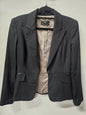 CUE VISCOSE BLEND BLAZER BLACK SIZE 6