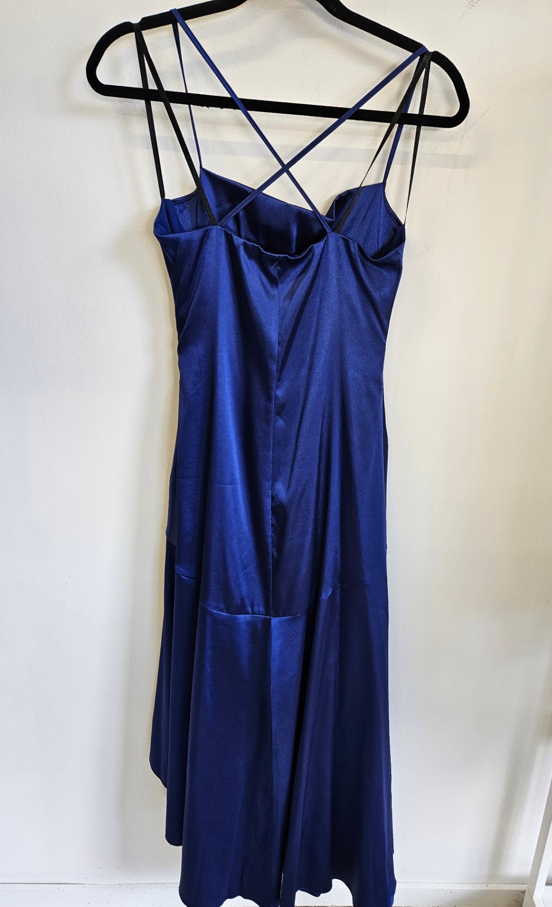 MR K SATIN FORMA;L DRESS SAPPHIRE SIZE 8