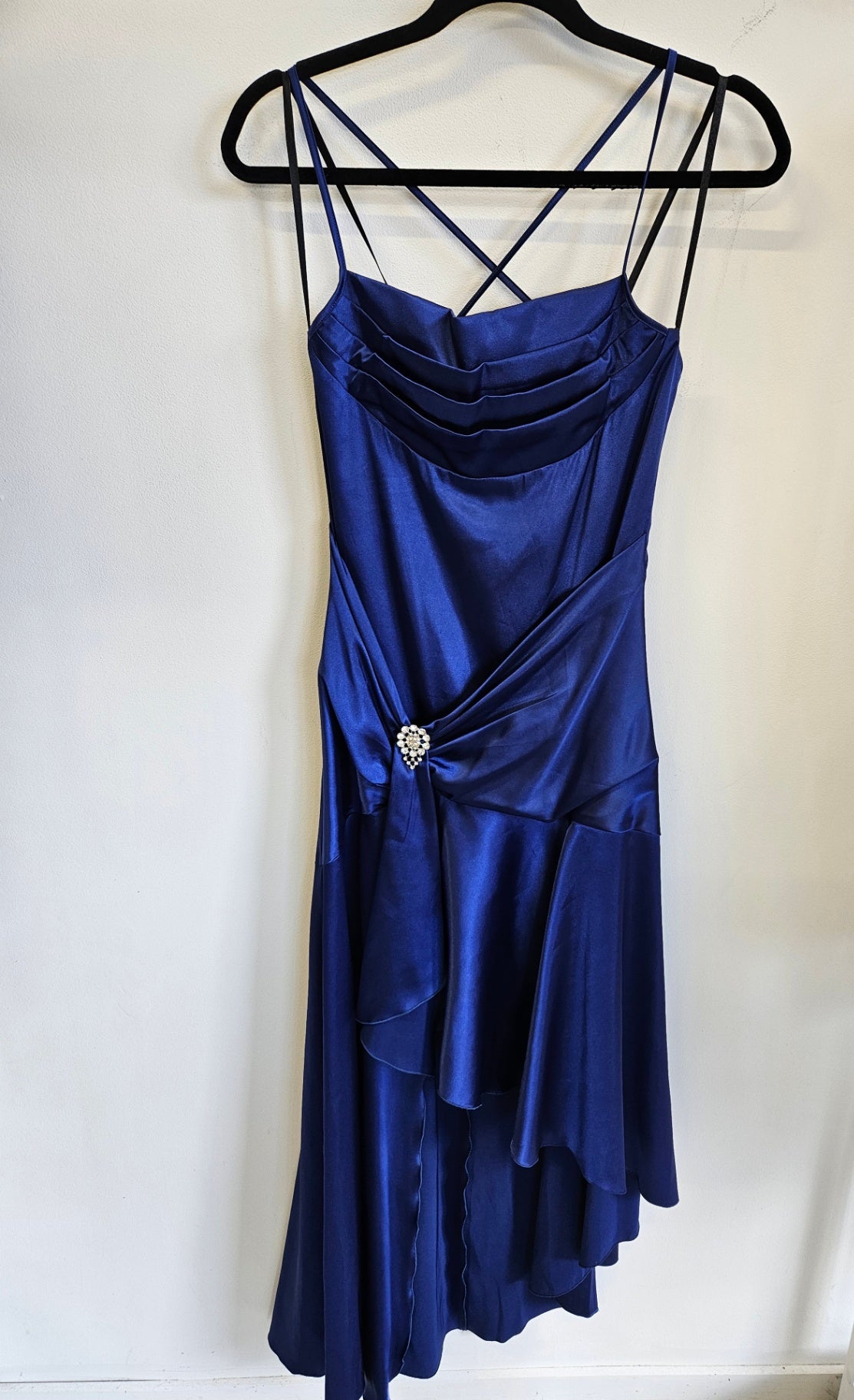 MR K SATIN FORMA;L DRESS SAPPHIRE SIZE 8