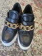 GELATO LEATHER SHOES BLACK SIZE 38