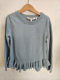 NORTH SOUTH MERINO KNITTED SWEATER PALE BLUE SIZE 7Y