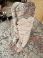 ROBERTO BOTELLA SUEDE AND LEATHER CALF HIGH BOOTS BEIGE SNAKE SIZE 40