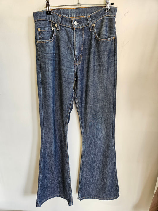 LEVIS 450 DENIM MID RISE BOOTCUTJEANS GREY BLUE SIZE 28/33