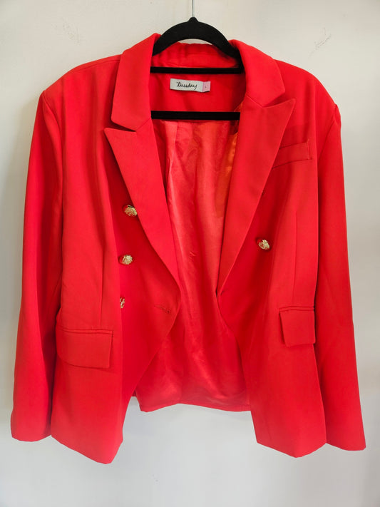 TUESDAY BLAZER RED SIZE L