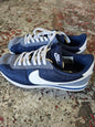 NIKE CORTEZ SUEDE NYLON SNEAKERS NAVY GREY SIZE US10