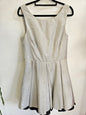 PORTMANS SATIN FORMAL MINI DRESS SILVER SIZE 12