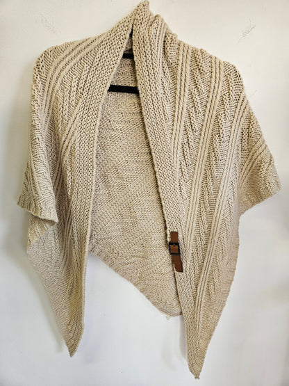 WOOL KNITTED SHRUG BEIGE SIZE