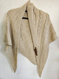WOOL KNITTED SHRUG BEIGE SIZE