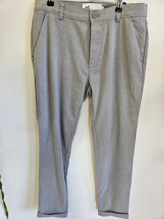 YD COTTON ELASTANE BLEND PANTS GREY SIZE 33