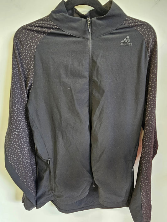 ADIDAS NYLON JACKET BLACK SIZE M
