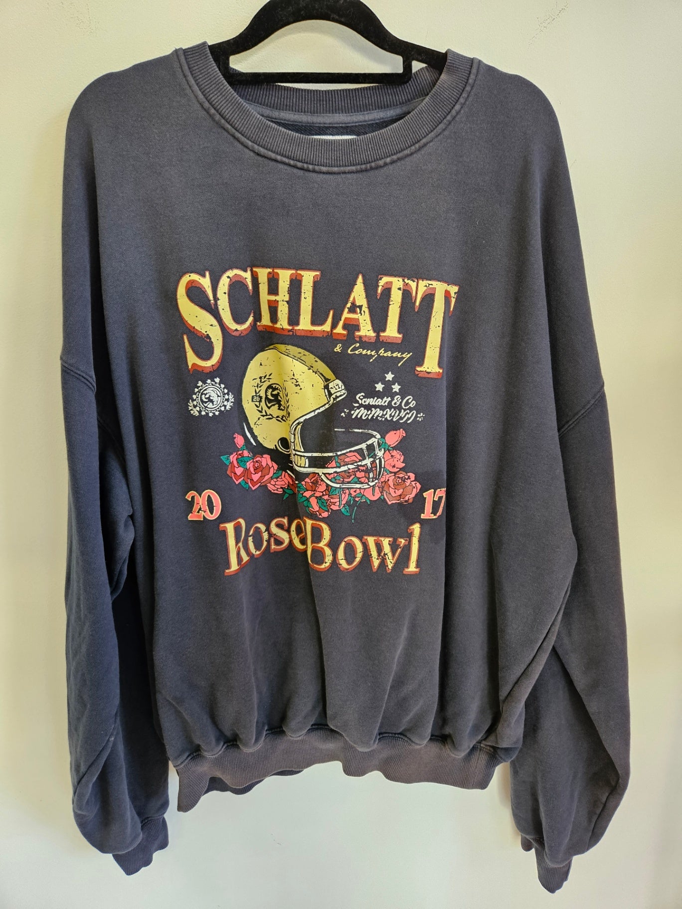 SCHLATT CO COTTON SWEATER CHARCOAL SIZE L