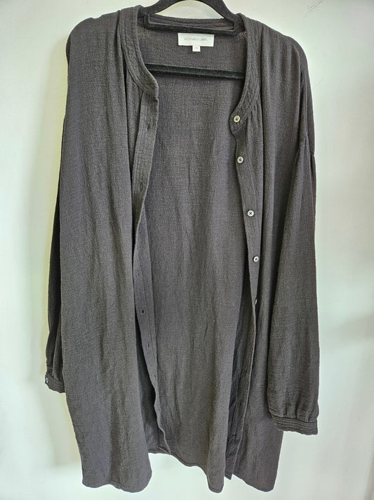 ASSEMBLY LABEL COTTON SHIRT DUSTER Gray SIZE