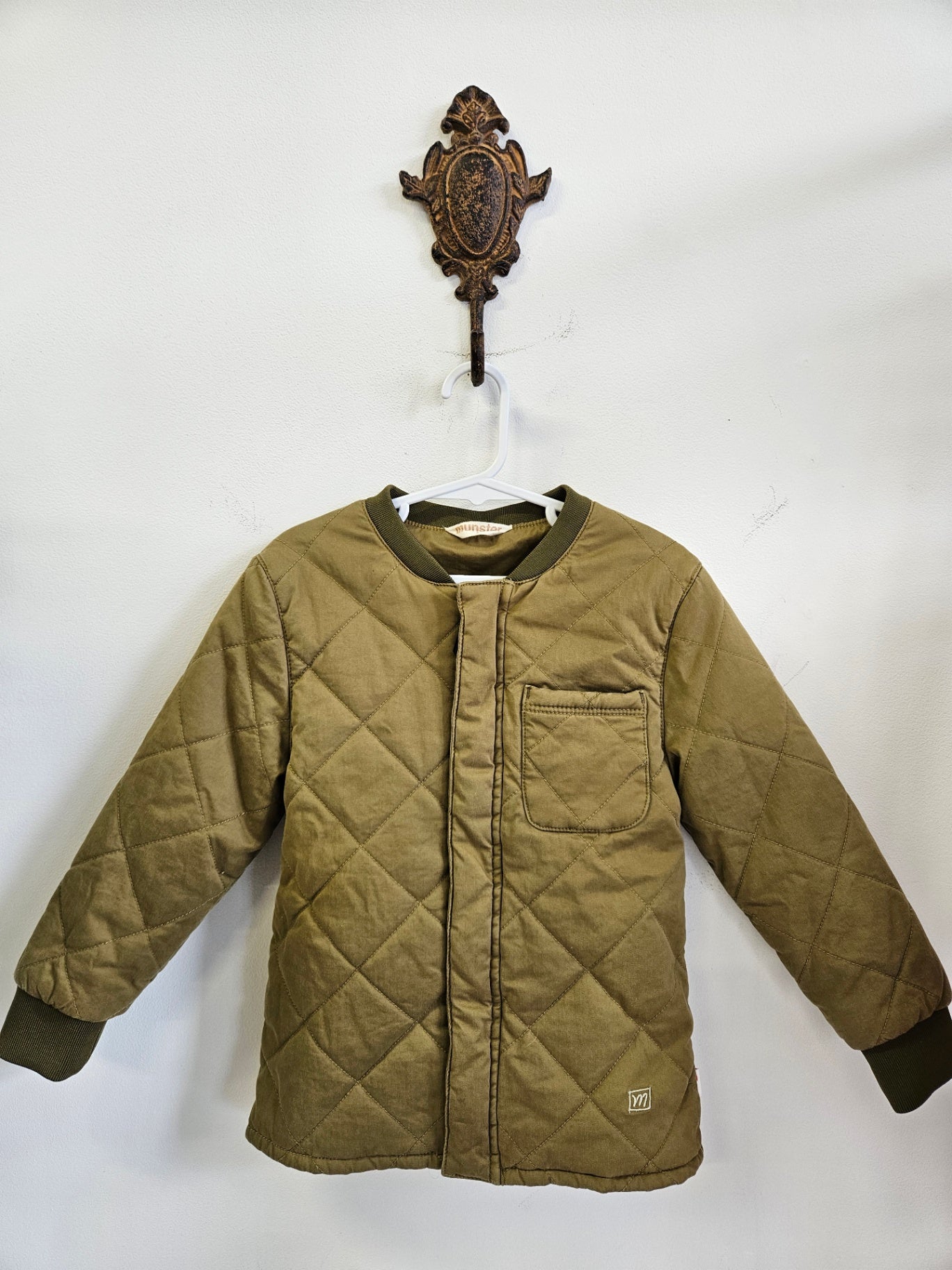 MUNSTER QUILTED JACKET OLIVE SIZE 5