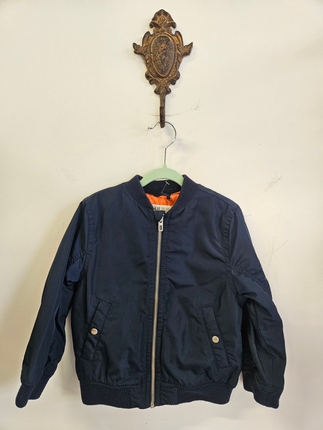 H&M NYLON JACKET NAVY SIZE 4Y