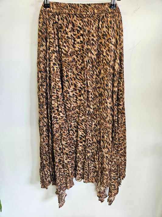 STUDIO CURVE VISCOSE SKIRT LEOPARD SIZE 18