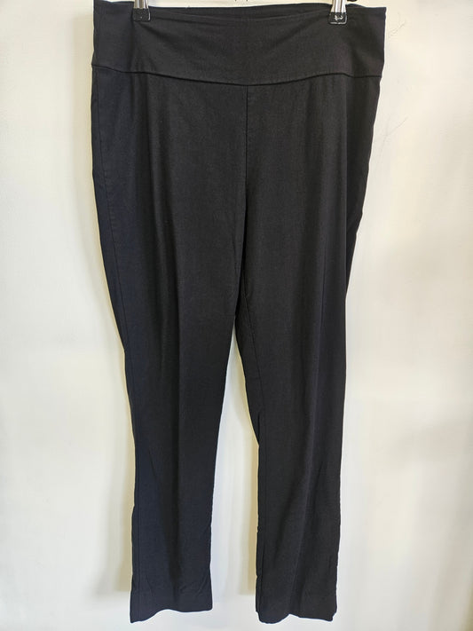 MAX RAYON ELASTANE PANTS BLACK SIZE 14