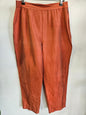 RENA ROWAN SILK PANTS RUST SIZE 12