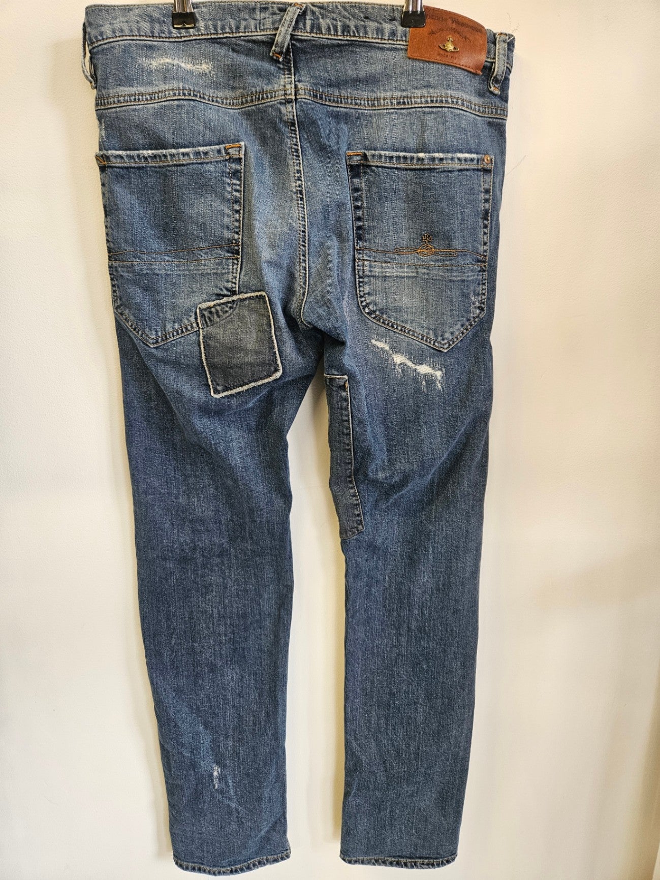 VIVIENNE WESTWOOD STRAIGHT JEANS DARK BLUE SIZE 12