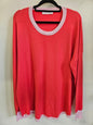 BETTY BASICS VISCOSE BLEND LONG SLEEVE TOP WATERMELON/PINK SIZE 16