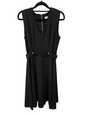 CALVIN KLEIN SLEEVELESS FORMAL MIDI DRESS BLACK SIZE 10