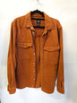 ZARA DENIM SHACKET RUST SIZE S