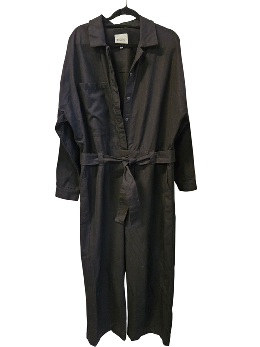 KOWTOW COTTON BOILER SUIT BLACK SIZE 12