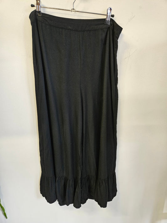 PRINCESS HIGHWAY RAYON CULOTTE PANTS BLACK SIZE 12