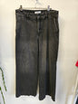 LIZ CLAIRBORNE DENIM PANTS BLACK GREY SIZE 12