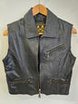 JUNK LEATHER VEST BLACK SIZE M/L