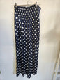 COUNTRY ROAD PALAZZO PANTS NAVY WHITE SPOT SIZE 10