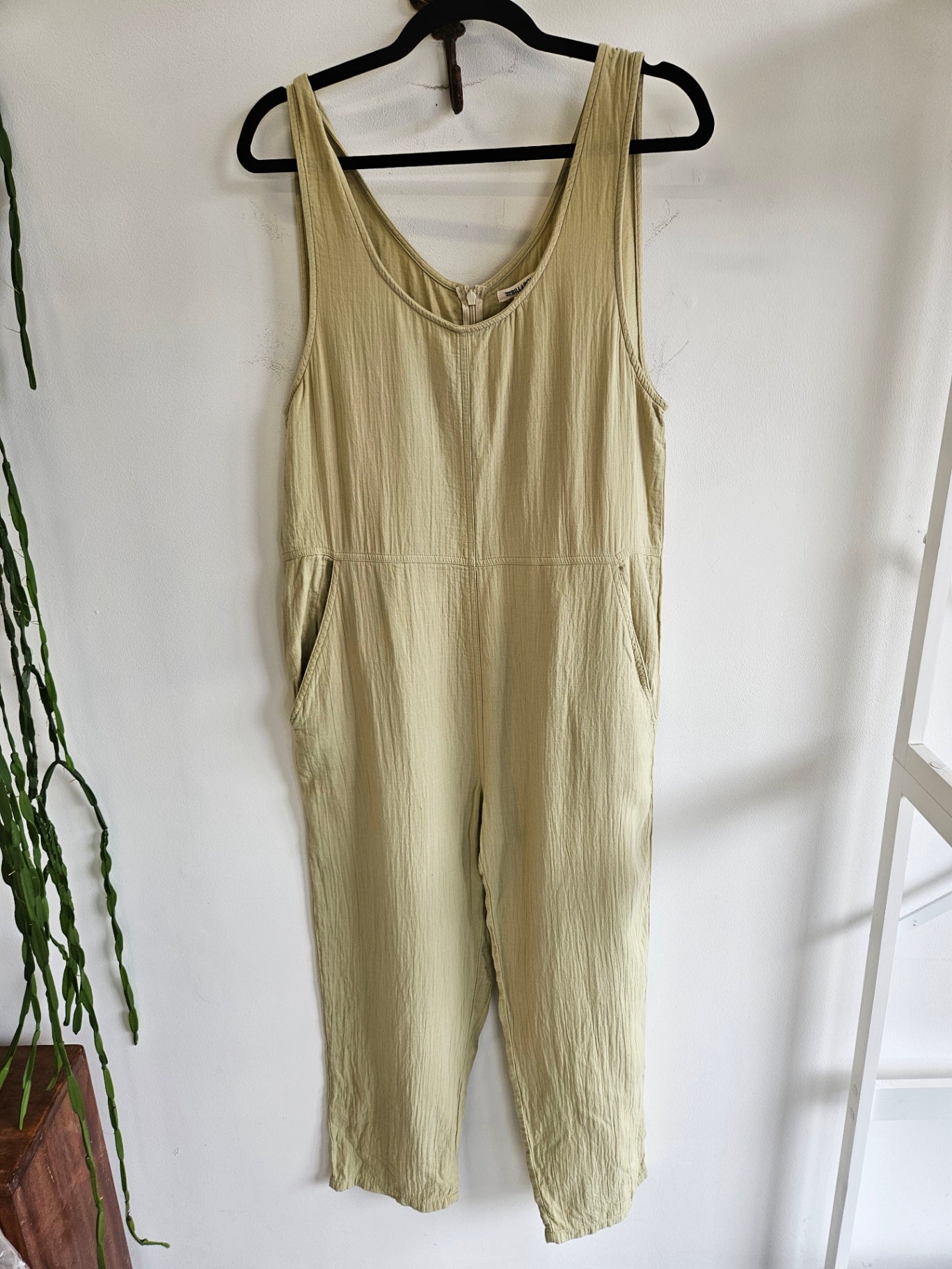 BILLABONG COTTON OVERALLS LIME SIZE 10