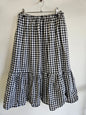 PAIGE BY PHOTOS COTTON SKIRT BLACK GINGHAM SIZE S