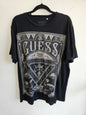 GUESS COTTON T SHIRT BLACK SIZE XL