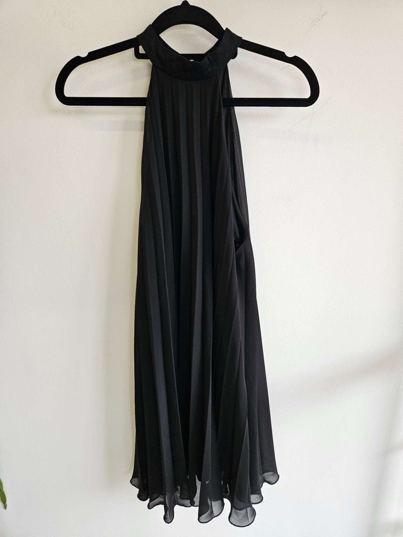 ASOS POLYESTER SLEEVELESS MINI DRESS BLACK SIZE 12