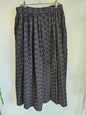 SISTER JANE VISCOSE COTTON MAXI SKIRT BLACK EMBROIDERED SIZE M