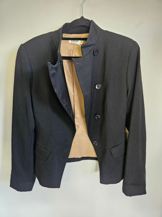 GUAVA 100% WOOL JACKET BLACK SIZE 10