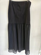 BACKSTAGE POLYESTER MAXI SKIRT BLACK SIZE L