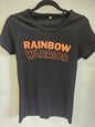 RAINBOW WARRIOR COTTON TEE BLACK ORANGE SIZE S