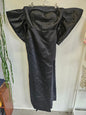 UNBRANDED SATIN FORMAL GOWN BLACK SIZE 12