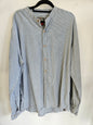 PARK COTTON LINEN LONG SLEEVE SHIRT BLUE WHITE STRIPE SIZE 2XL