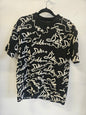 DOLCE AND GABBANA COTTON T SHIRT BLACK AND WHITE SIZE S