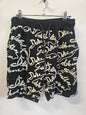 DOLCE AND GABBANA COTTON SHORTS BLACK AND WHITE SIZE S